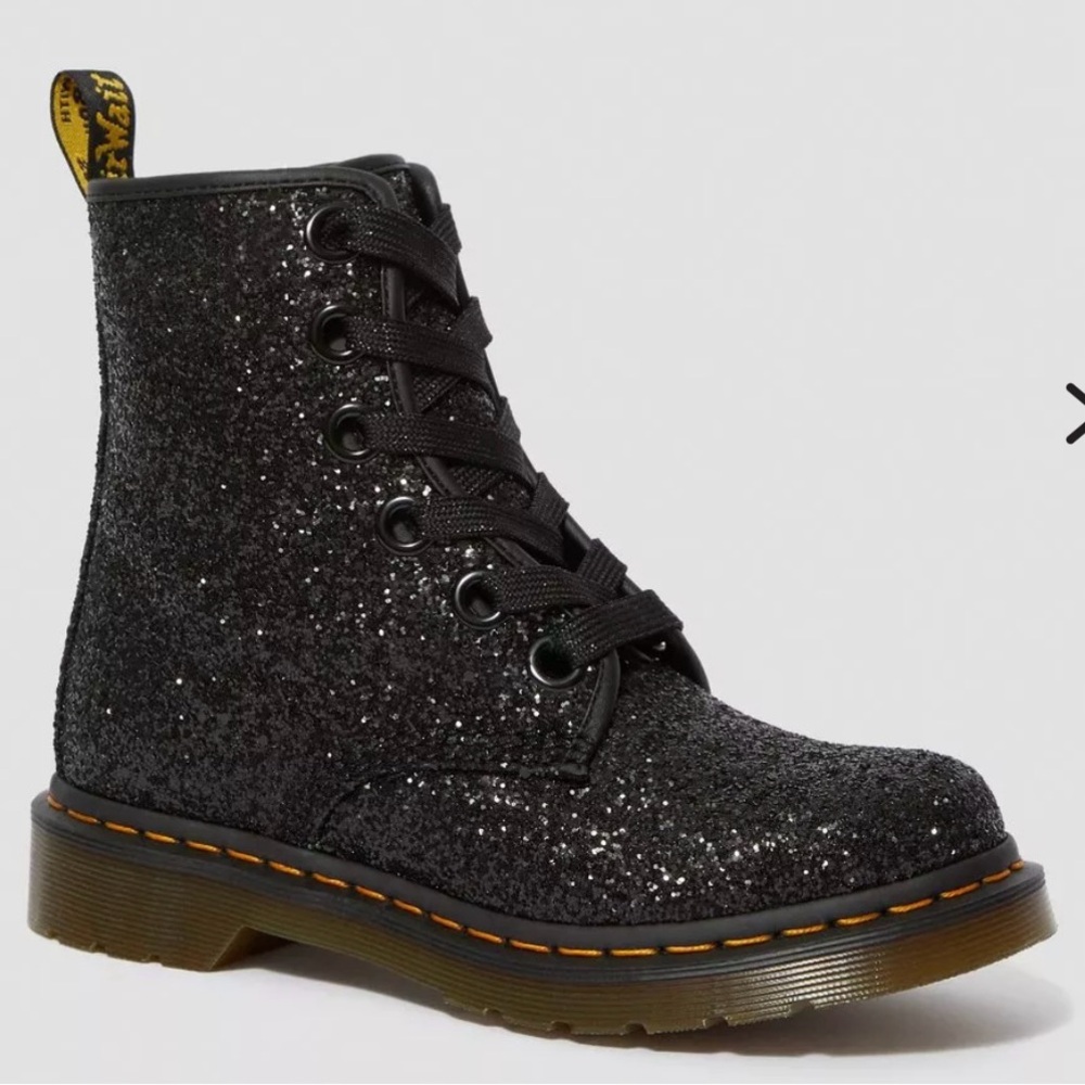 Dr. Martens Black Combat Moto Boots